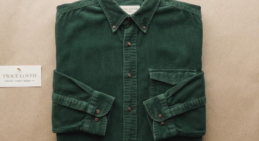 Corduroy Button-Down — detail view