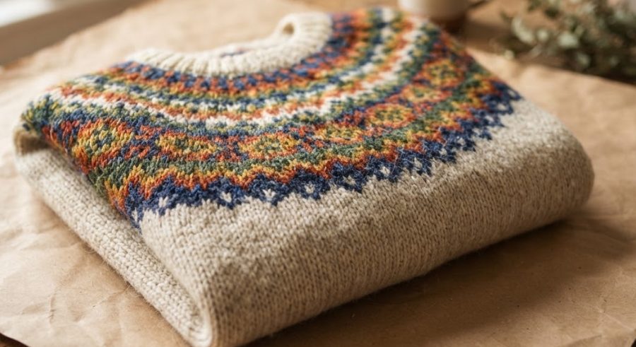 Fair Isle Knit Sweater — alternate view